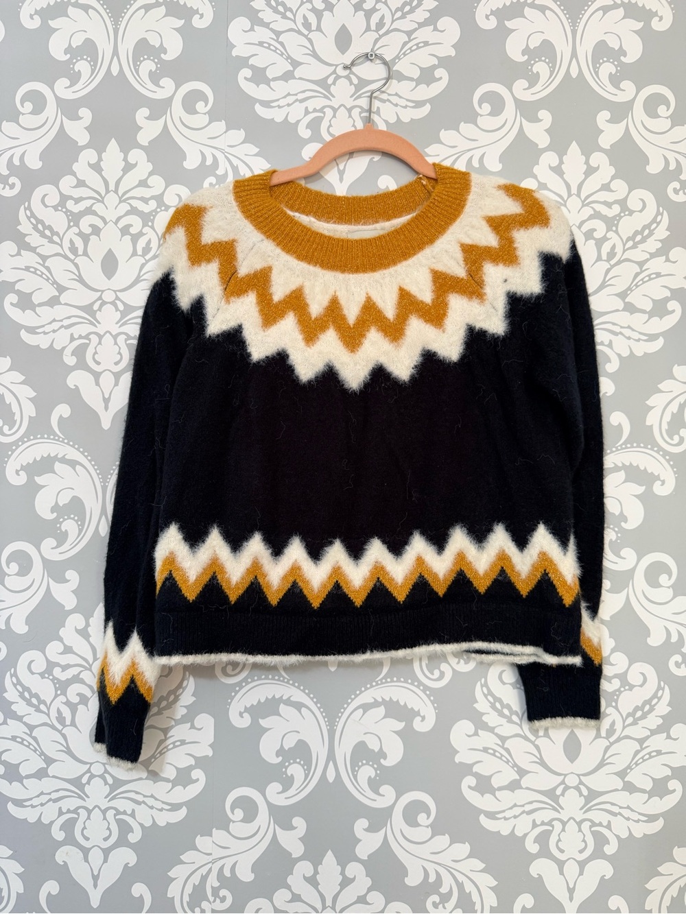 💫4/$25 • Silverflint Fair Isle Crewneck Knit Sweater